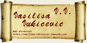 Vasilisa Vukičević vizit kartica